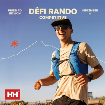 Défi randonnée Helly Hansen à Bromont, une activité en montagne pour découvrir les sentiers et profiter du plein air.