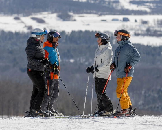 célébrer un événement et ski