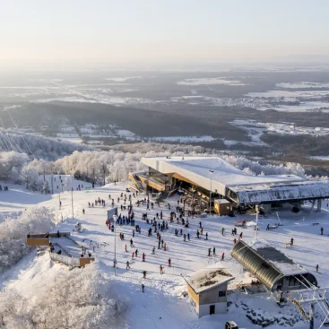 Chalet du Sommet sous la neige