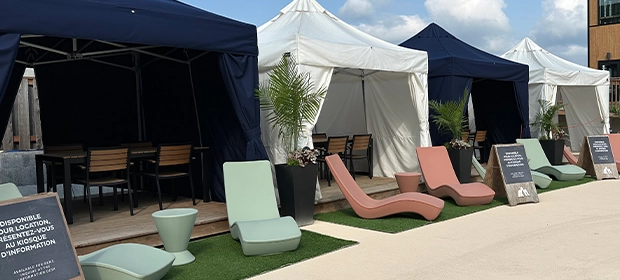 Private cabana water park bromont