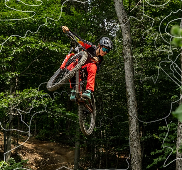 A vast network of mountain bike trails