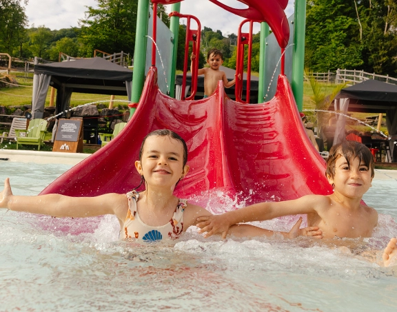 water park slide bromont eastern township family activity