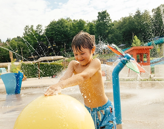 water park slide bromont eastern township family activity