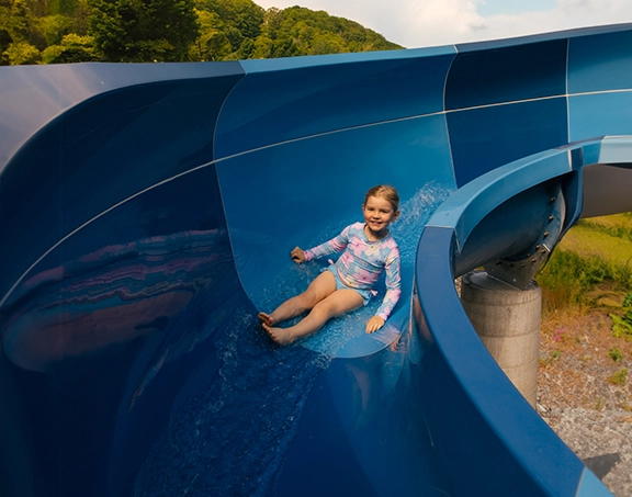 water park slide bromont eastern township family activity