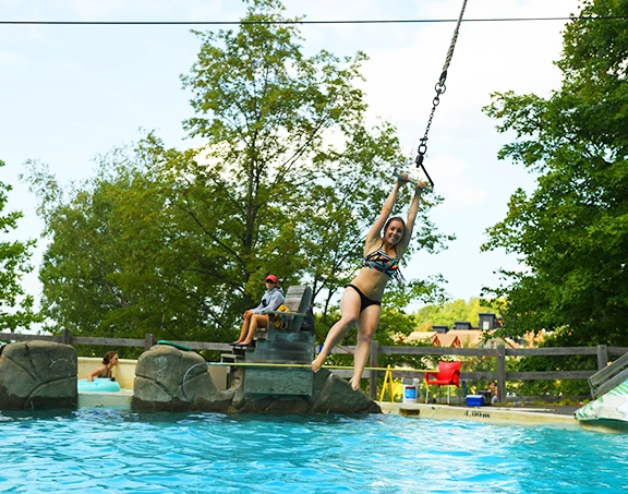 water park slide bromont eastern township family activity