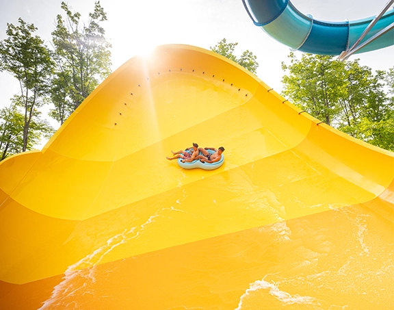 water park slide bromont eastern township family activity